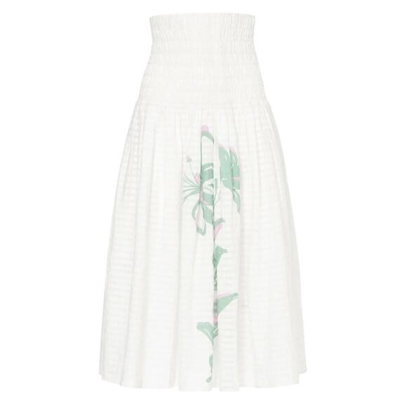 Tanya Taylor Lily Skirt in White, Size M - Picture 1 of 7